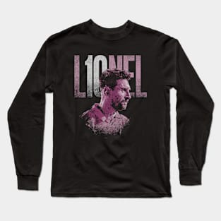 Lionel Messi Miami Number Name Long Sleeve T-Shirt